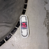 RYSE Concrete Rose Fingerboard Deck White 32mm OG Midgard