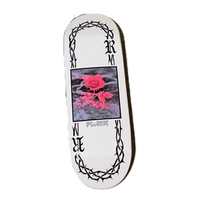 RYSE Concrete Rose Fingerboard Deck White 32mm OG Midgard