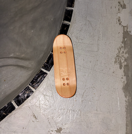 RYSE Broken Finger Fingerboard Deck Natural Black 32mm OG Asgard