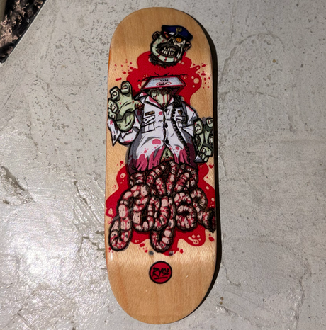 RYSE Undead Guard Fingerboard Deck Red 32mm Asgard