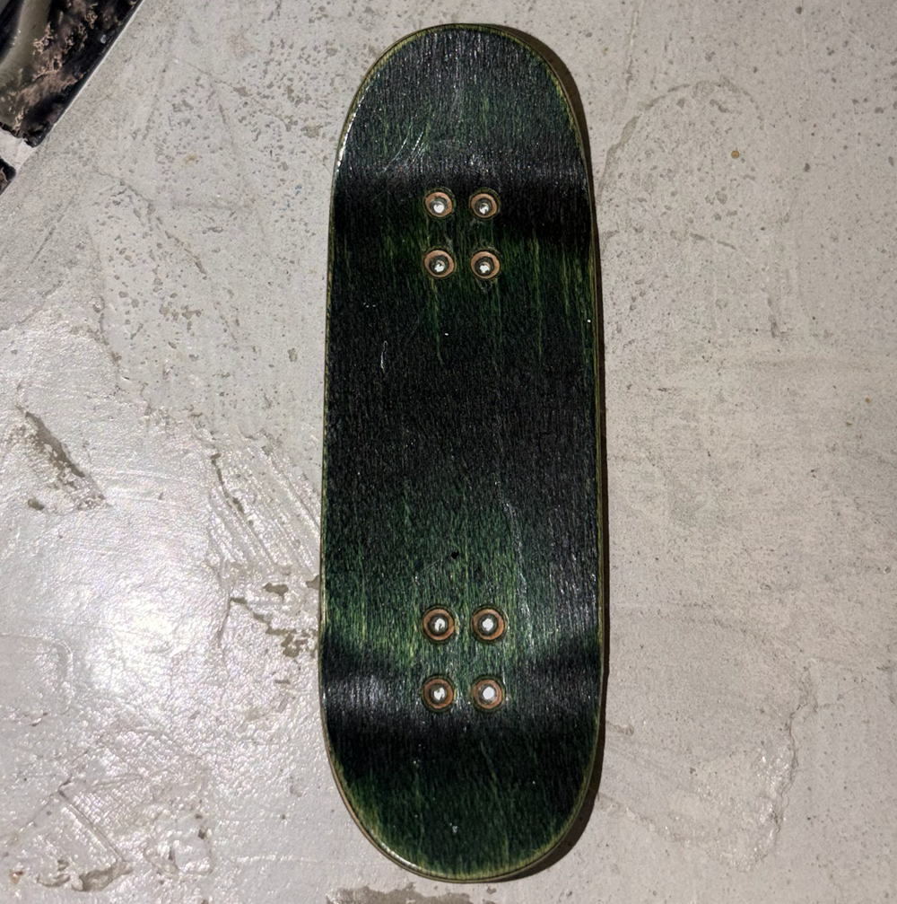 RYSE Owen Pro Sword Snake Fingerboard Deck Green Yellow 34mm OG Midgard