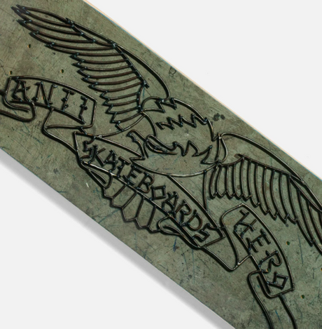 Anti Hero Treasure Island Eagle Skateboard Deck Gray 8.5x14WB