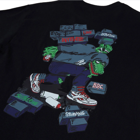 Heroin Swampy Stomp Tee Black