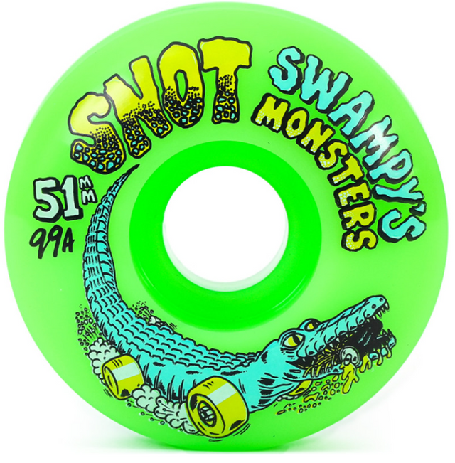 Snot Swampys Monsters Wheels Set NeonGreen 51/99a