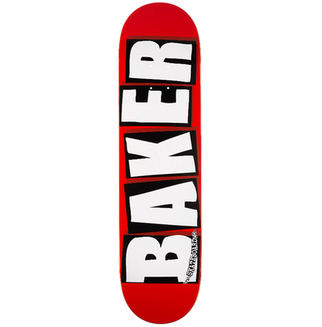 Baker Brand Logo Skateboard Deck Red Black White 8.0