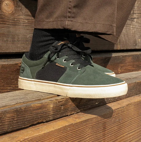 Etnies Barge LS Foundation Skate Shoes Green Black