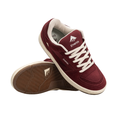 Emerica Mute Core Skate Shoes Burgundy