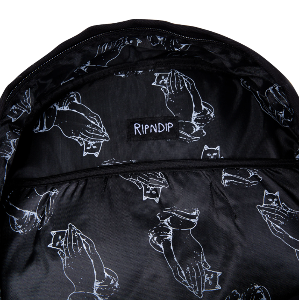 RipnDip Lord Nermal Velcro Hands Backpack Black