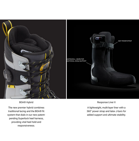 DC Premier Hybrid Snowboard Boots Mens Brown Black White