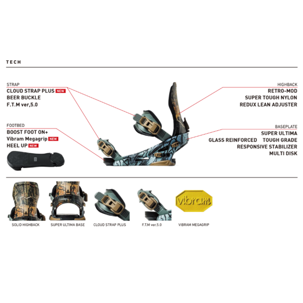 Flux XF Plus Snowboard Bindings 2627 Grey Black Medium
