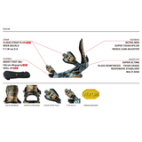 Flux XF Plus Snowboard Bindings 2627 Grey Black Medium