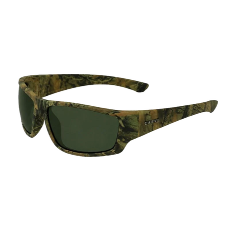 Carve Moray Sunglasses Matte Camo Green Grey Polarized