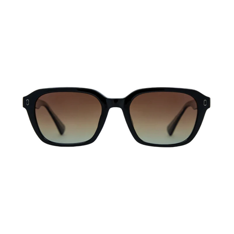 Carve Del Ray Sunglasses Gloss Black Brown Gradient Polarized