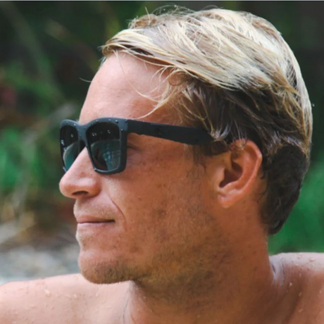 Carve Voyager Hydrophobic Sunglasses Matte Black Grey Polarized