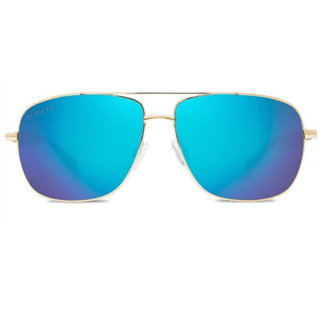 Abaco Austin Polarized Sunglasses Gold Ocean Mirror