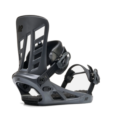 K2 Indy Snowboard BIndings 2627 Mens Black Grey Large