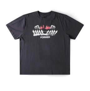 Former Engineered SS Tshirt Washed Black