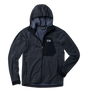 Mountain Hardwear Polartec Power Grid Zip Hood Mens Blue Slate Heather