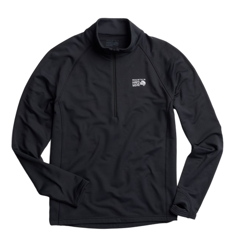 Mountain Hardwear Crater Lake Heavy Half Zip Mens Black L