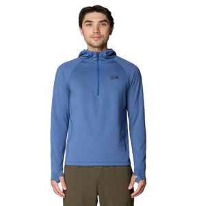 Mountain Hardwear Crater Lake Heavy Half Zip Hood Mens Blue