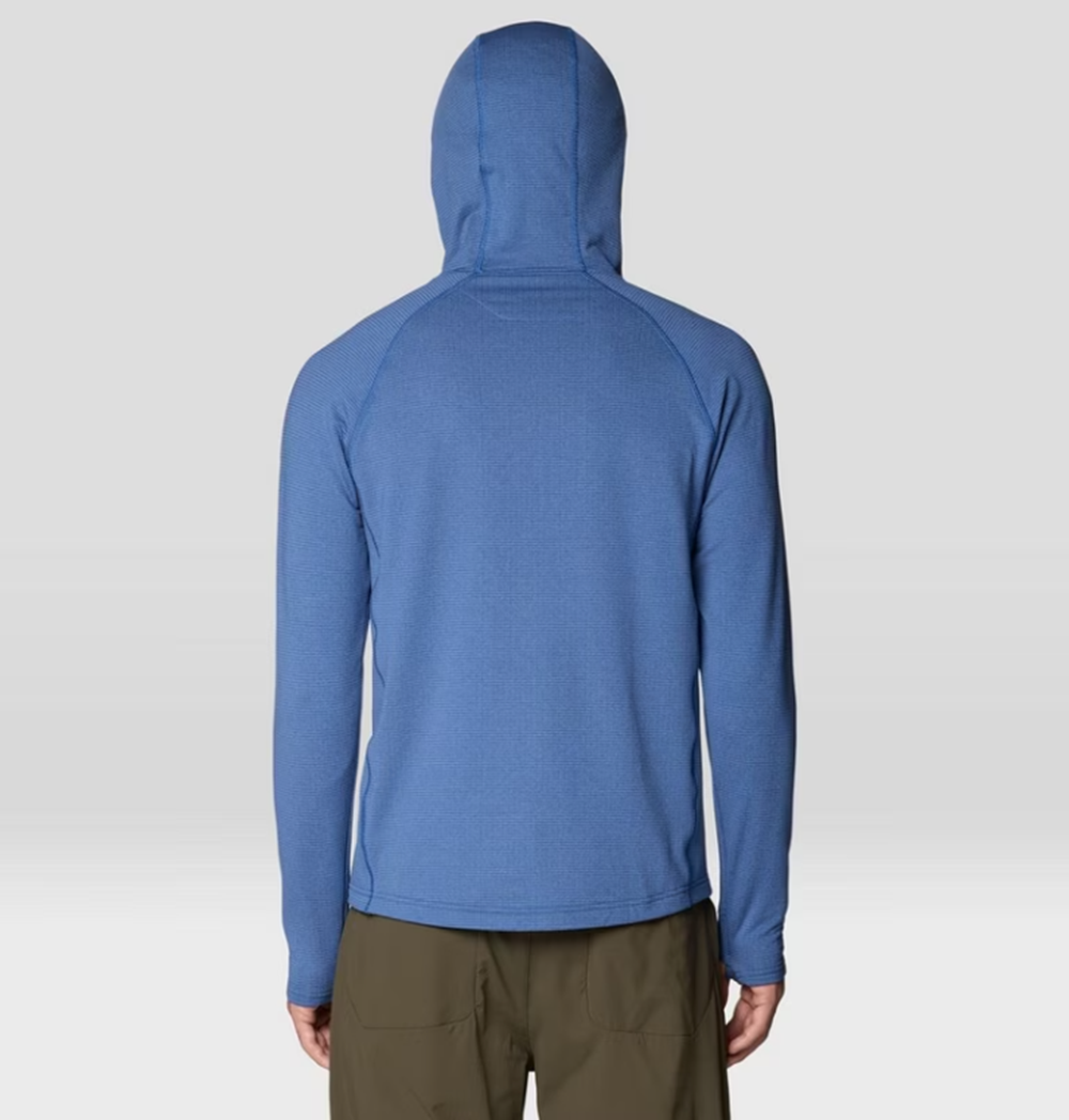 Mountain Hardwear Crater Lake Heavy Half Zip Hood Mens Blue