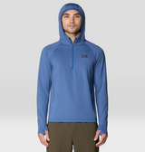 Mountain Hardwear Crater Lake Heavy Half Zip Hood Mens Blue