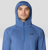 Mountain Hardwear Crater Lake Heavy Half Zip Hood Mens Blue