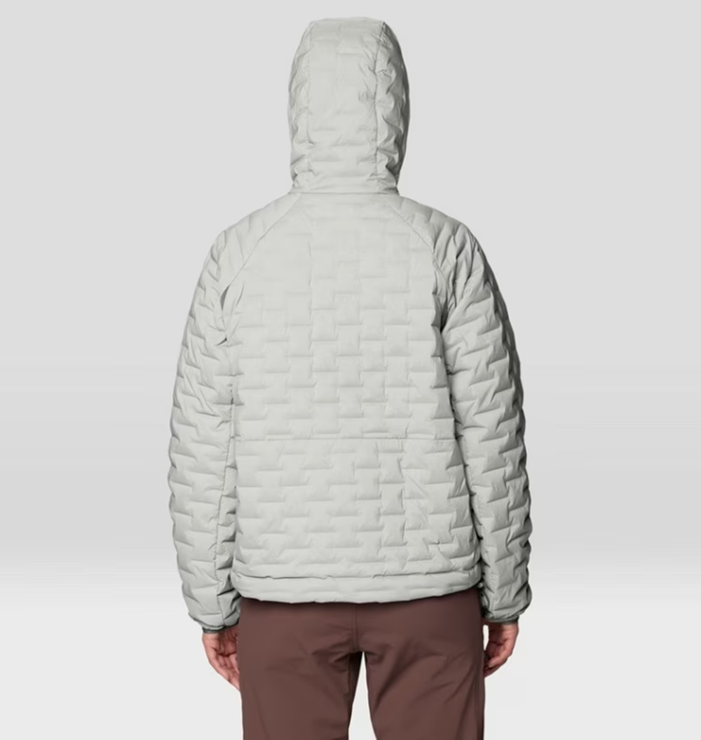 Mountain Hardwear Stretchdown Light Hooded Jacket Womens Gamma Grey