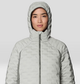 Mountain Hardwear Stretchdown Light Hooded Jacket Womens Gamma Grey