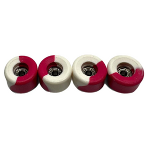 LC Bowl Shape Urethane Fingerboard Pro Wheels Candy Cane 8.5mm 65D