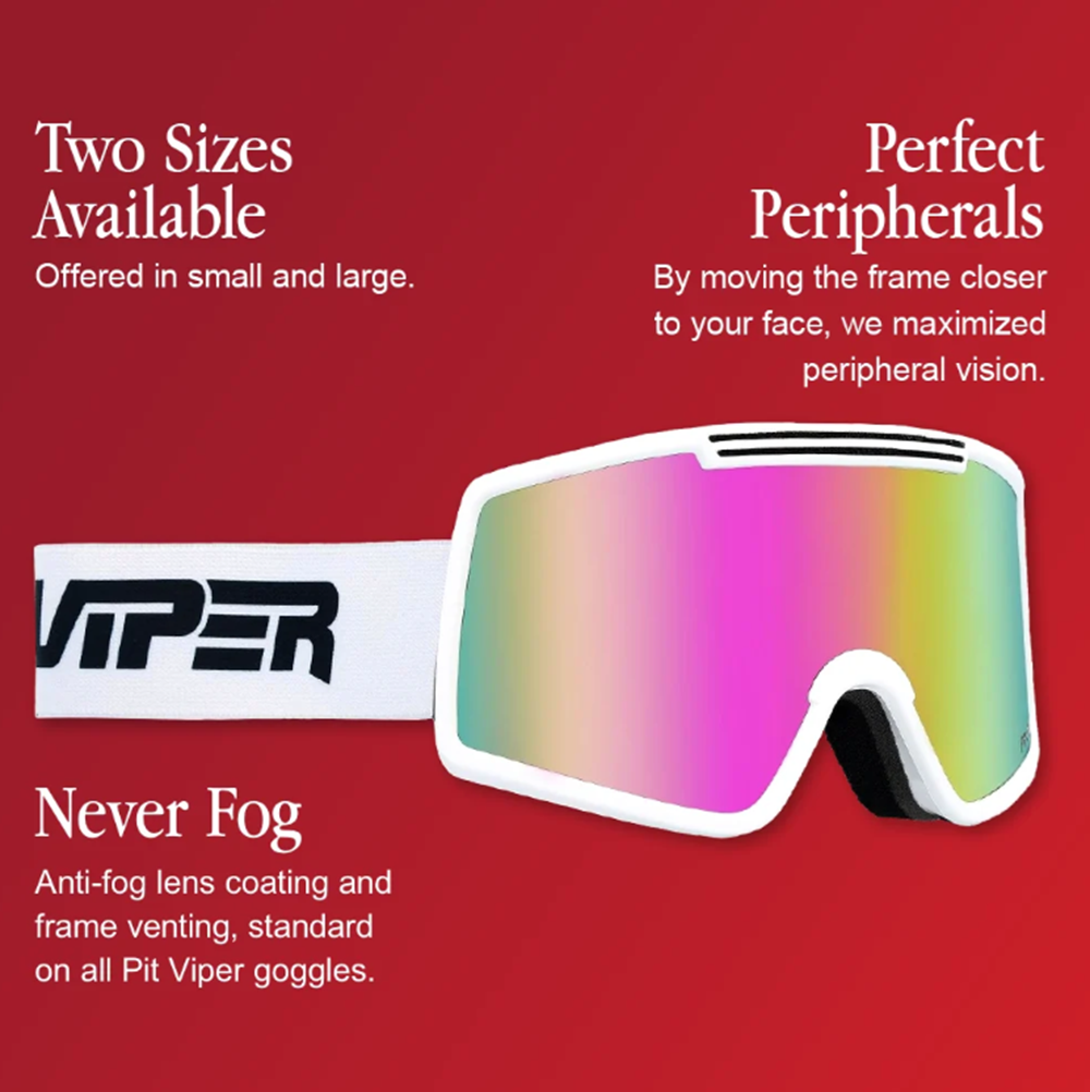 Pit Viper French Fry Goggles Miami Nights Blue Large