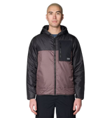Mountain Hardwear Apres Pro Insulated Hood Jacket Mens Purple Sage Shark XL