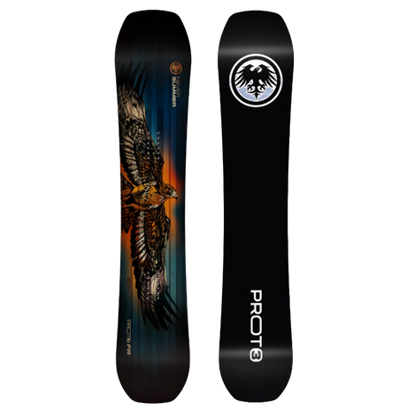 Never Summer Proto T3 FR Snowboard 2027 Dark Blue Orange 165 Wide