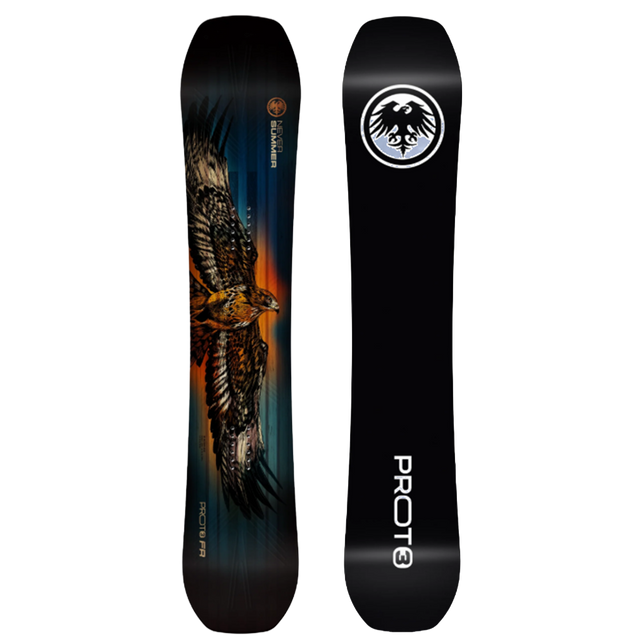 Never Summer Proto T3 FR Snowboard 2027 Dark Blue Orange 157 Wide