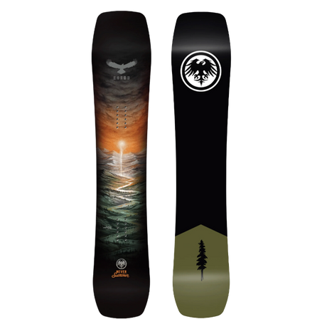 Never Summer Nokhu Snowboard 2027 Black Orange 152