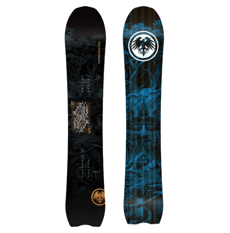 Never Summer Valhalla Snowboard 2027 Black Blue 160