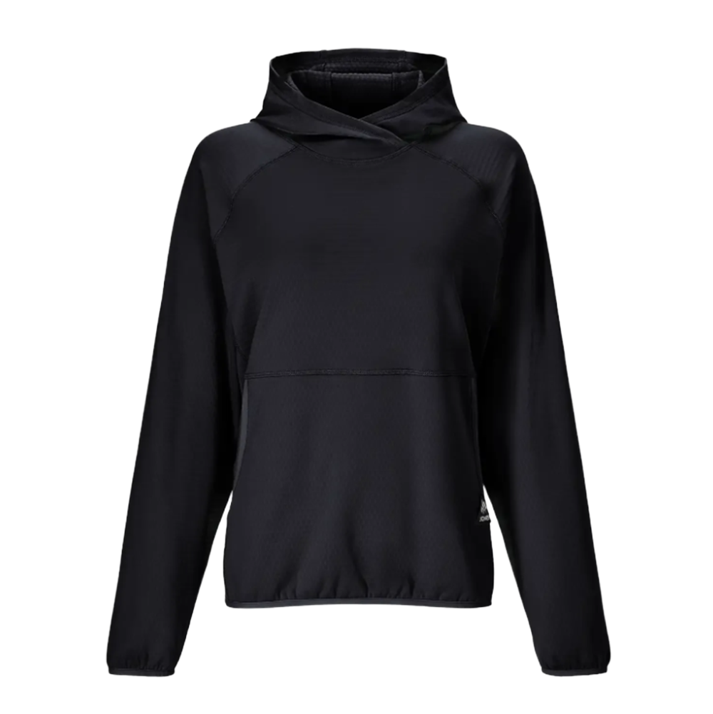 Jones Flagship Grid Fleece Hooded Pullover Womens Black XL