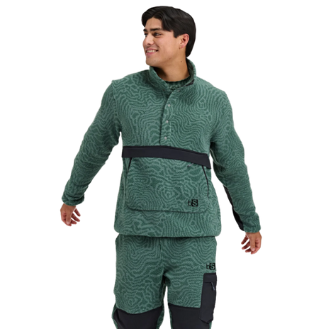 Blackstrap Caldera Sherpa Fleece Pullover Mens Obsidian S