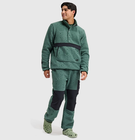 Blackstrap Caldera Sherpa Fleece Pullover Mens Obsidian