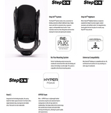 Nitro StepOn Bindings Womens 2027 Black Small