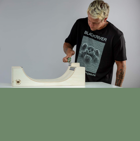 Blackriver Mini 2 Fingerboard Ramp Natural Black 22x12x6