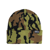 Autumn Old Growth Camo Beanie Dark Sand
