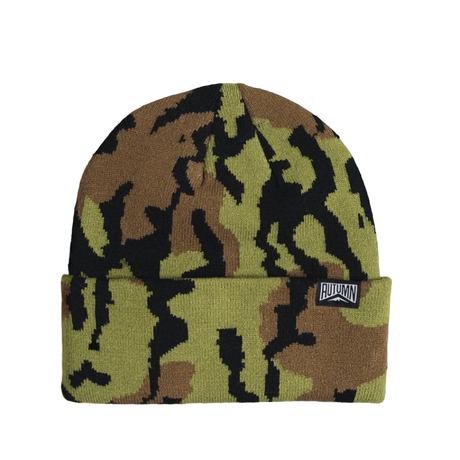 Autumn Old Growth Camo Beanie Dark Sand