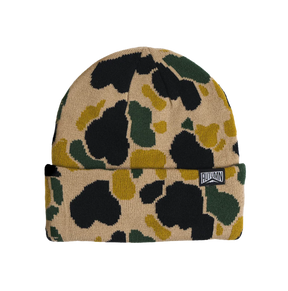Autumn Duck Camo Beanie Sand