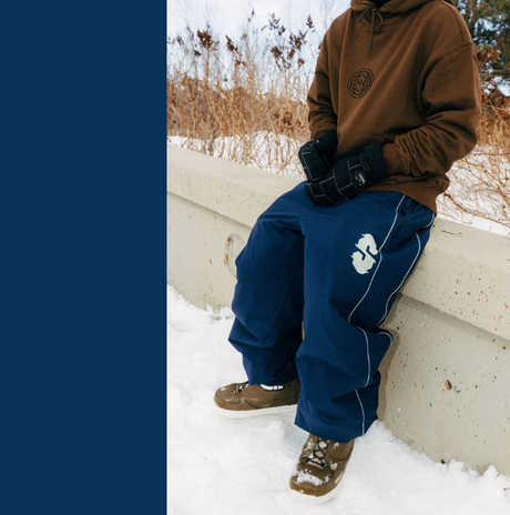 Souvenir Insulated Track Pants Navy