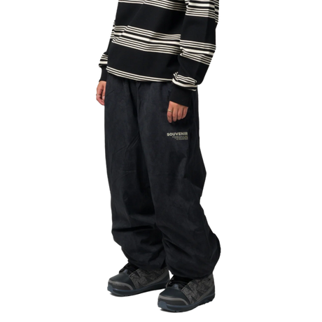Souvenir Parachute Pants Black Print