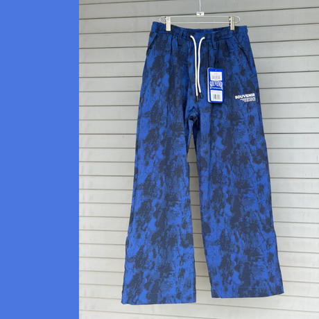 Souvenir Parachute Pants Blue Print
