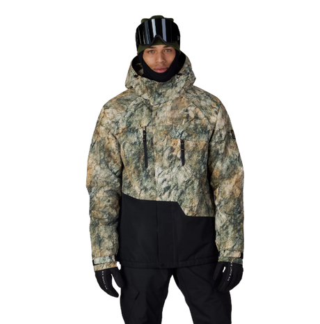 686 Geo Insulated Jacket Khaki Color Block L