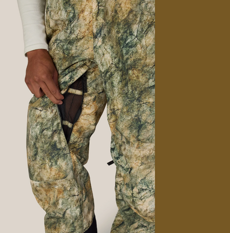 686 Hot Lap Insulated Bibs Khaki Grunge