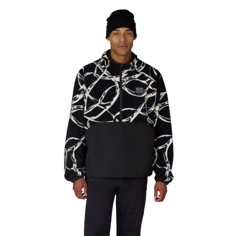 686 One Fleece Anorak Jacket Black Color Block M